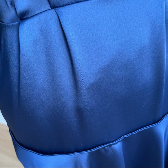NWT!!!!! Self Portrait Navy Satin Dress - Picture 8 of 9